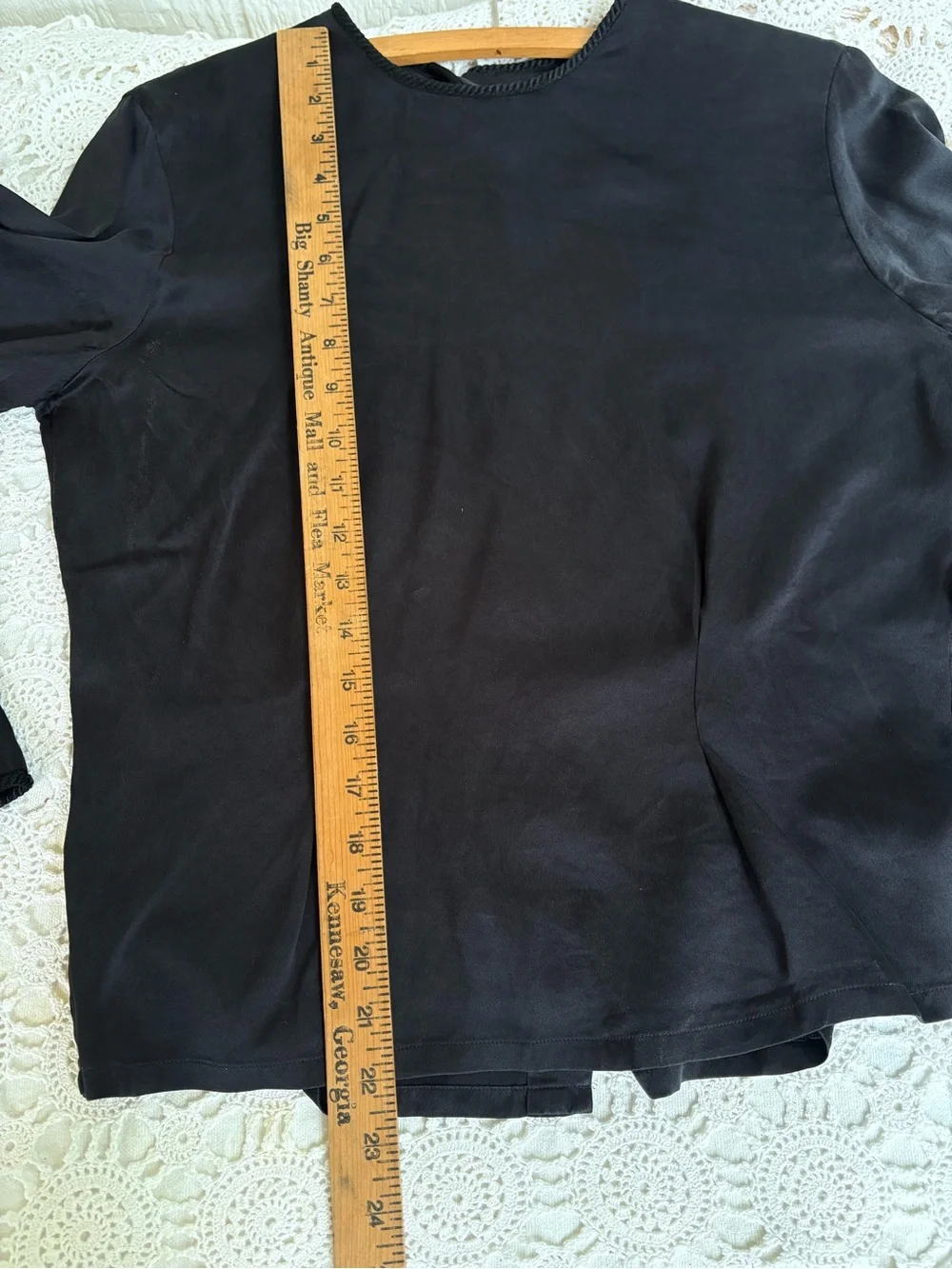 Black Silk Blouse 8 Petite Gorgeous